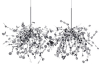 Lampa wisząca MONETE chromowana - metal