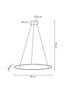 MOOSEE lampa wisząca RING SLIM 80 złota