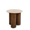 Stolik RAGNO 50 cm marmur i drewno mango