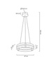 MOOSEE lampa wisząca SATURNUS 47 złota