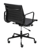 Fotel biurowy BODY PRESTIGE PLUS czarny  - skóra naturalna, aluminium