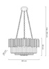 Lampa wisząca IMPERIAL GOLD 80 - stal, kryształ