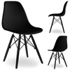 Krzesło plastikowe Milano Black DSW czarne