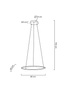 MOOSEE lampa wisząca RING SLIM 40 złota
