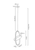 MOOSEE lampa wisząca SPINNER 26 czarna