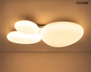 MOOSEE lampa sufitowa / plafon CLOUD 3 biała