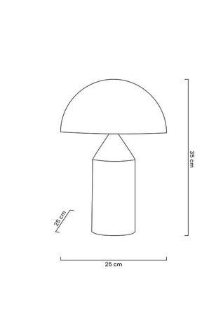 Lampa biurkowa FUNGO złota
