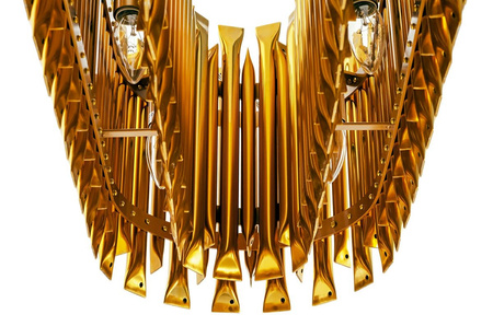 Lampa wisząca GALLIANO LONG ciemne złoto