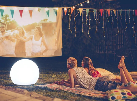 Lampa ogrodowa BULY 30 CABLE biała