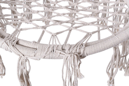 Fotel wiszący TOGO kremowy z poduszki