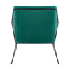 Fotel EMMA VELVET ciemnozielony welur
