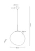MOOSEE lampa wisząca FUSION 40 miedziana