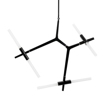 Lampa wisząca CANDELABR 6 czarna