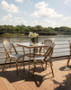 Krzesło CAFE PARIS białe rattan