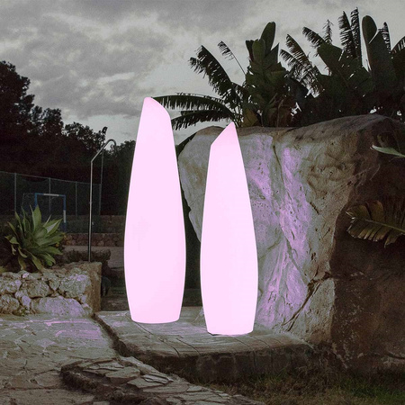 Lampa ogrodowa FREDO 140 BATTERY biała