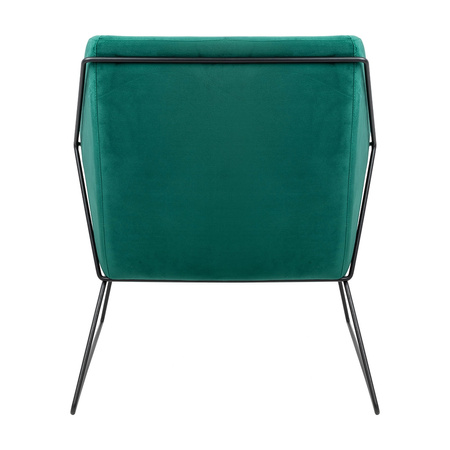 Fotel EMMA VELVET ciemnozielony welur
