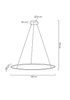 MOOSEE lampa wisząca RING SLIM 100 złota