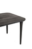Stół jadalniany czarny LAMINAR 200 cm drewno mango