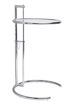 Stolik GREY chromowany - metal, szkło