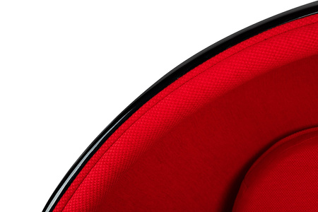 Fotel obrotowy BALL BLACK czerwony