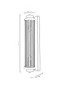 MOOSEE lampa ścienna COLUMN 60 srebrna