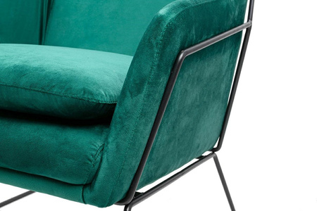 Fotel EMMA VELVET ciemnozielony welur