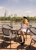 Krzesło CAFE AZURE biały / czarny