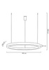 Lampa wisząca RING 100 złota - LED, stal