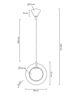 Lampa wisząca AURORA złota