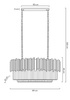Lampa wisząca IMPERIAL LONG SILVER 90