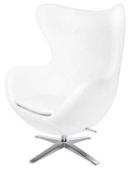 Fotel EGG SZEROKI biały