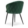 Krzesło HAMPTON VELVET ciemnozielone