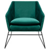 Fotel EMMA VELVET ciemnozielony welur