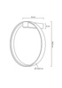 MOOSEE lampa ścienna CIRCLE WALL czarna