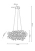 MOOSEE lampa wisząca MONETE 60 chrom