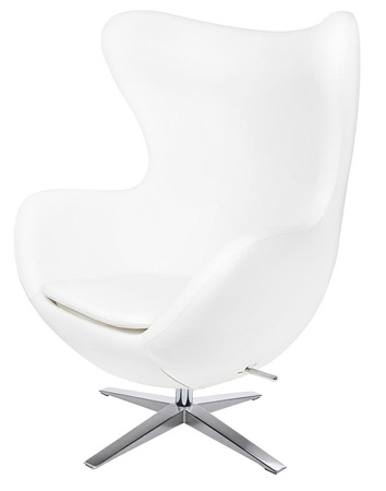 Fotel EGG SZEROKI biały