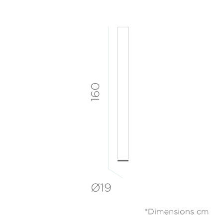 Lampa ogrodowa FITY 160 CABLE biała