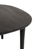 Stół jadalniany czarny LAMINAR 120 cm drewno mango