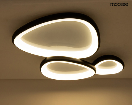 Lampa sufitowa / plafon AREA 3 czarna