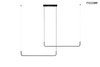 MOOSEE lampa wisząca SHAPE DUO 120 czarna