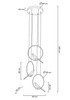 MOOSEE lampa wisząca BIRD DISC złota