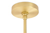 Lampa wisząca PLANETARIO 15 GOLD złota - klosze szronione