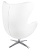 Fotel EGG SZEROKI biały