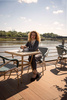 Krzesło CAFE MIRAMAR turkus / morski      rattan