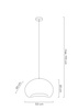 MOOSEE lampa wisząca NEST 50 biała