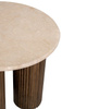Stolik RAGNO 50 cm marmur i drewno mango