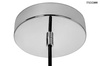 MOOSEE lampa wisząca DISCO srebrna