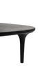 Stolik kawowy czarny LAMINAR 86 cm drewno mango