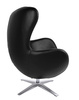 Fotel EGG SZEROKI czarny