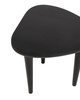 Stolik czarny LAMINAR 49 cm drewno mango